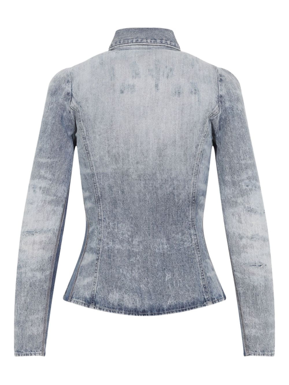 Diesel Cotton Denim Shirt in Clear Blue Clear Blue