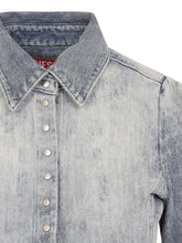 Diesel Cotton Denim Shirt in Clear Blue Clear Blue