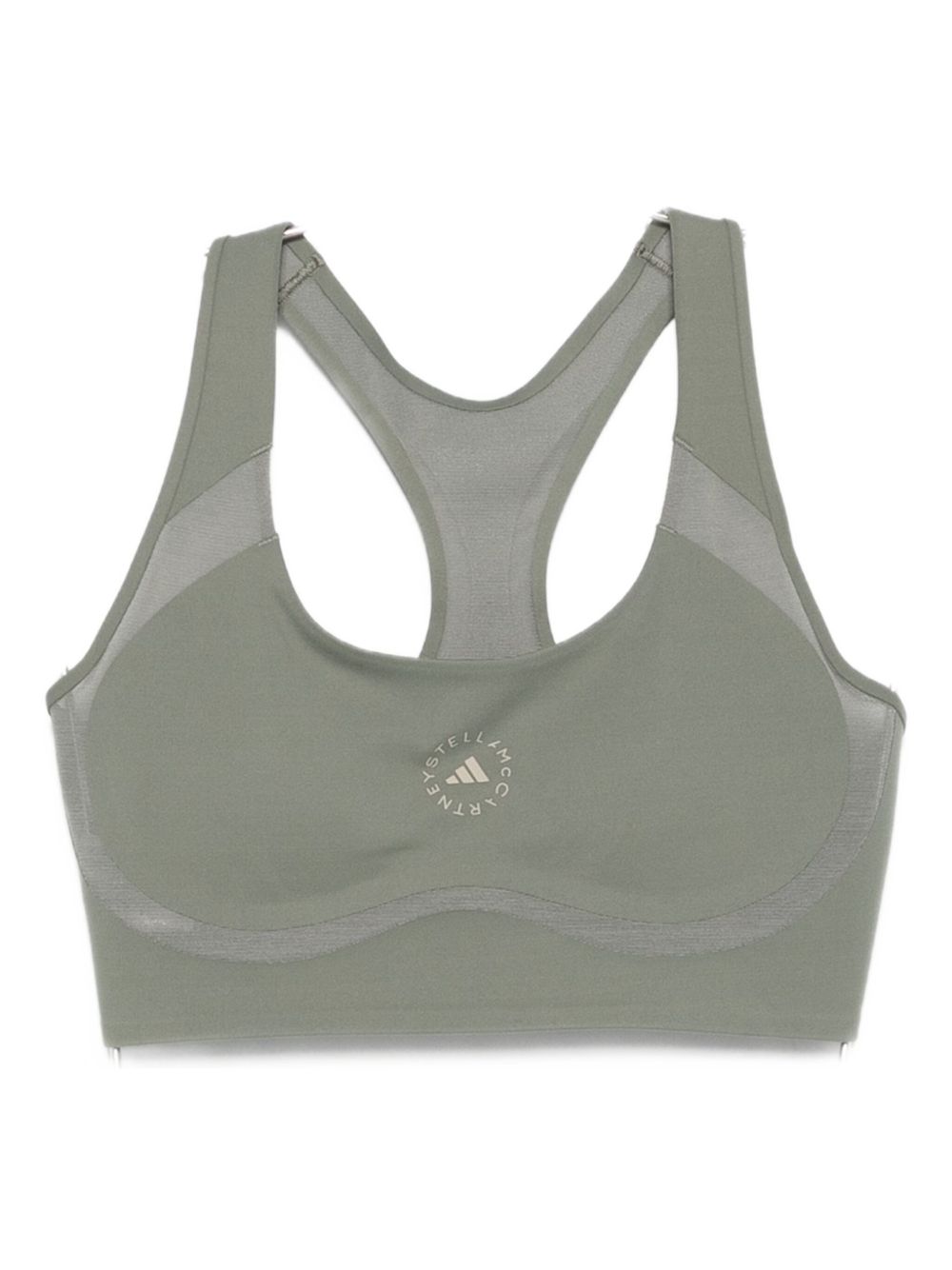 Adidas By Stella McCartney Logo Gym Bra Green
