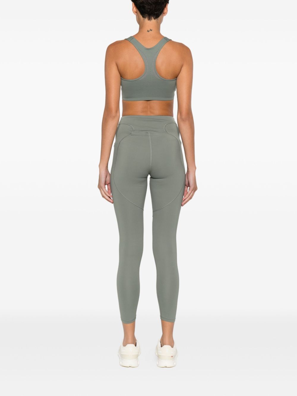 Adidas By Stella McCartney Logo Gym Bra Green