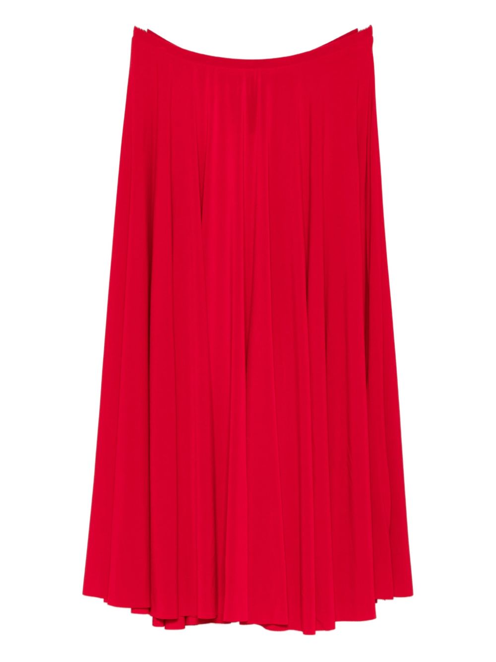 Norma Kamali Pleated Midi Skirt Red red