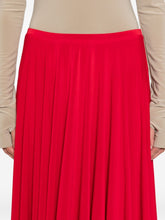 Norma Kamali Pleated Midi Skirt Red red