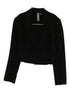 Norma Kamali Single-Breasted Cropped Jacket in Black black