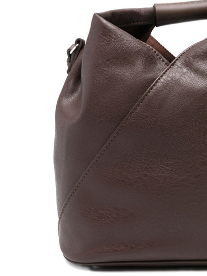 MM6 Maison Margiela Japanese Crossbody Leather Bag Brown