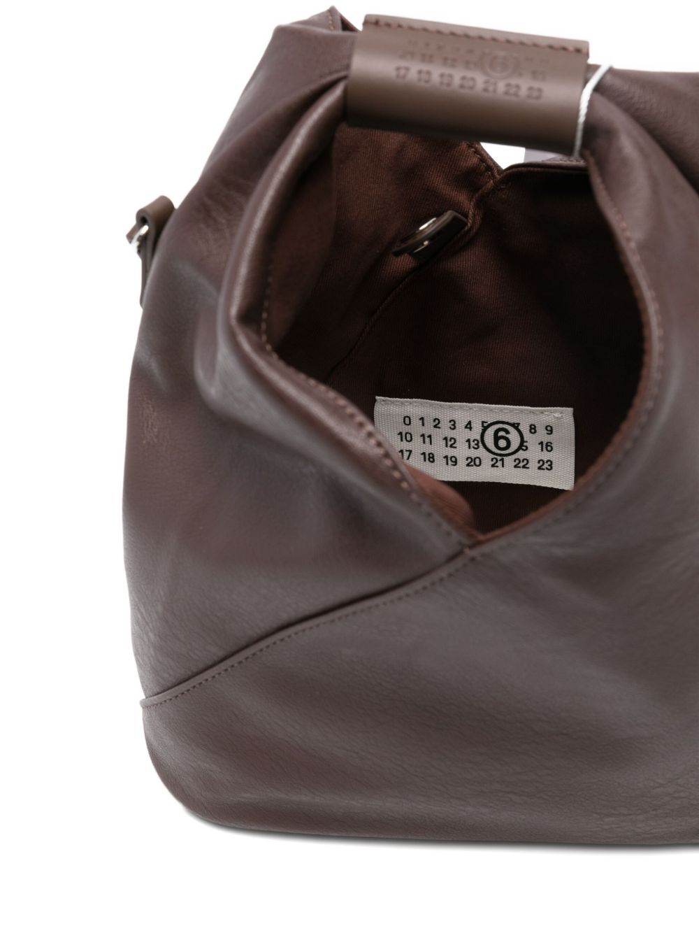 MM6 Maison Margiela Japanese Crossbody Leather Bag Brown