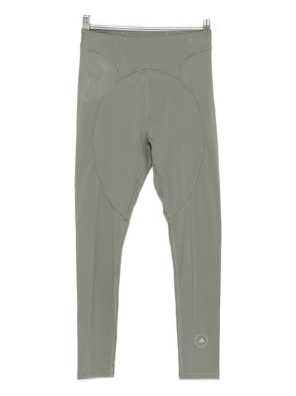 Adidas By Stella McCartney High-Rise Logo Leggings Green