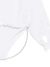 Norma Kamali Oversized Hooded Bodysuit in White White