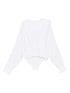 Norma Kamali Oversized Hooded Bodysuit in White White