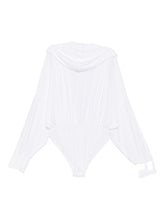 Norma Kamali Oversized Hooded Bodysuit in White White