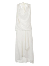 Silk95Five Open-Back Silk Mini Dress White