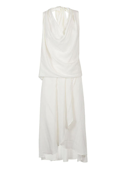 Silk95Five Worth Ave silk short dress WHITE