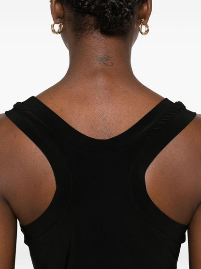 Norma Kamali Off-the-Shoulder Black Jersey Top Black
