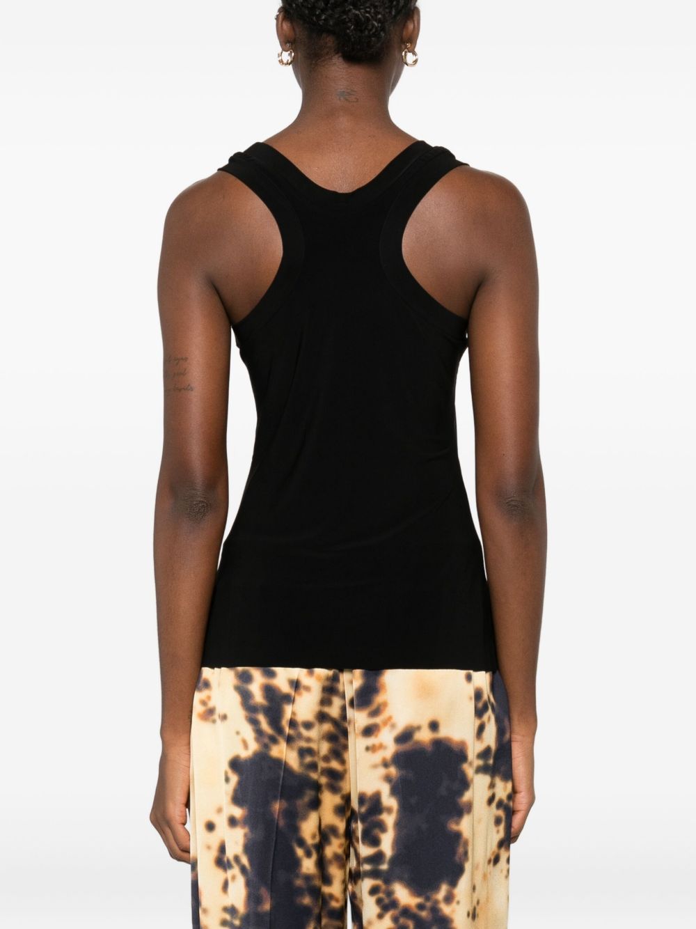 Norma Kamali Off-the-Shoulder Black Jersey Top Black