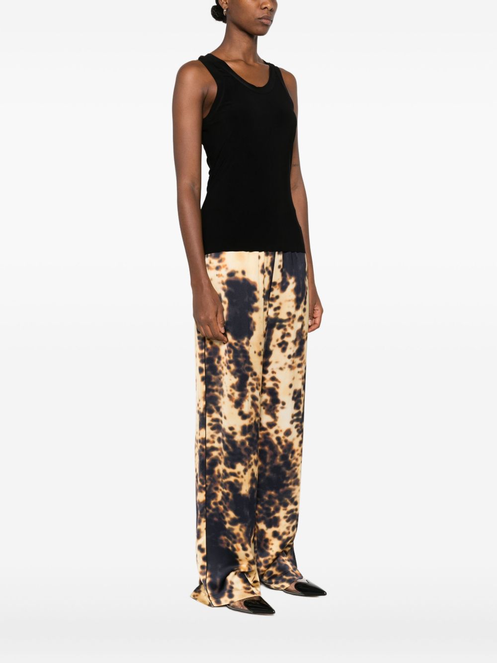 Norma Kamali Off-the-Shoulder Black Jersey Top Black