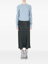 Maison Margiela Wool Crewneck Sweater in Clear Blue