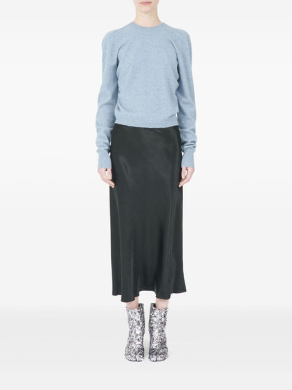 Maison Margiela Wool Crewneck Sweater in Clear Blue