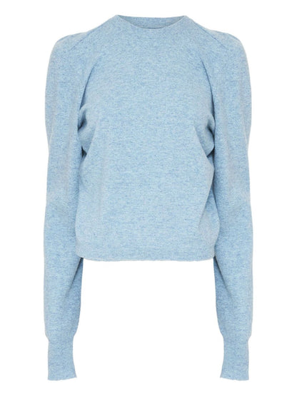 Maison Margiela Wool Crewneck Sweater in Clear Blue