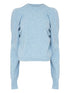 Maison Margiela Wool Crewneck Sweater in Clear Blue