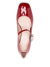Valentino Garavani Patent Leather Pumps With Heel Red
