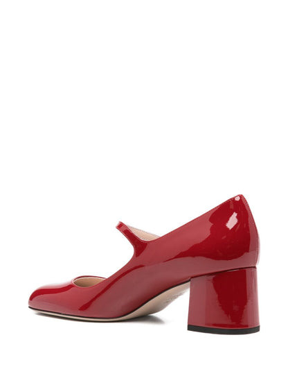 Valentino Garavani Patent Leather Pumps With Heel Red