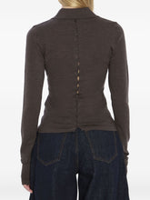 JACQUEMUS Merino Wool Polo Shirt Brown