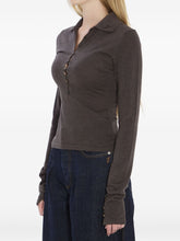 JACQUEMUS Merino Wool Polo Shirt Brown