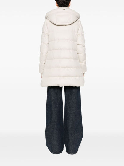 Herno Powder Wool-Blend Coat with Elegant Silhouette Powder