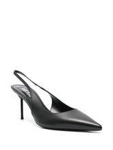 Paris Texas With Heel Patent Leather Slingback Pumps Black