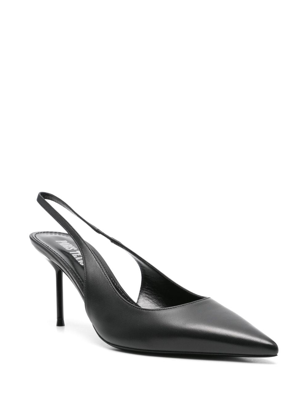 Paris Texas With Heel Patent Leather Slingback Pumps Black