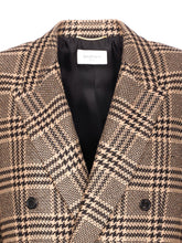 Saint Laurent Double-Breasted Wool-Blend Jacket Black