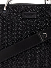 Emporio Armani MyEA Medium Black Shopper Bag with Adjustable Strap Black