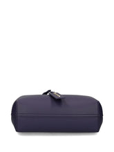 Emporio Armani MyEA Small Dark Blue Tote Bag with Gold-Tone Hardware Blue