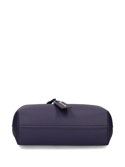 Emporio Armani MyEA Small Dark Blue Tote Bag with Gold-Tone Hardware Blue