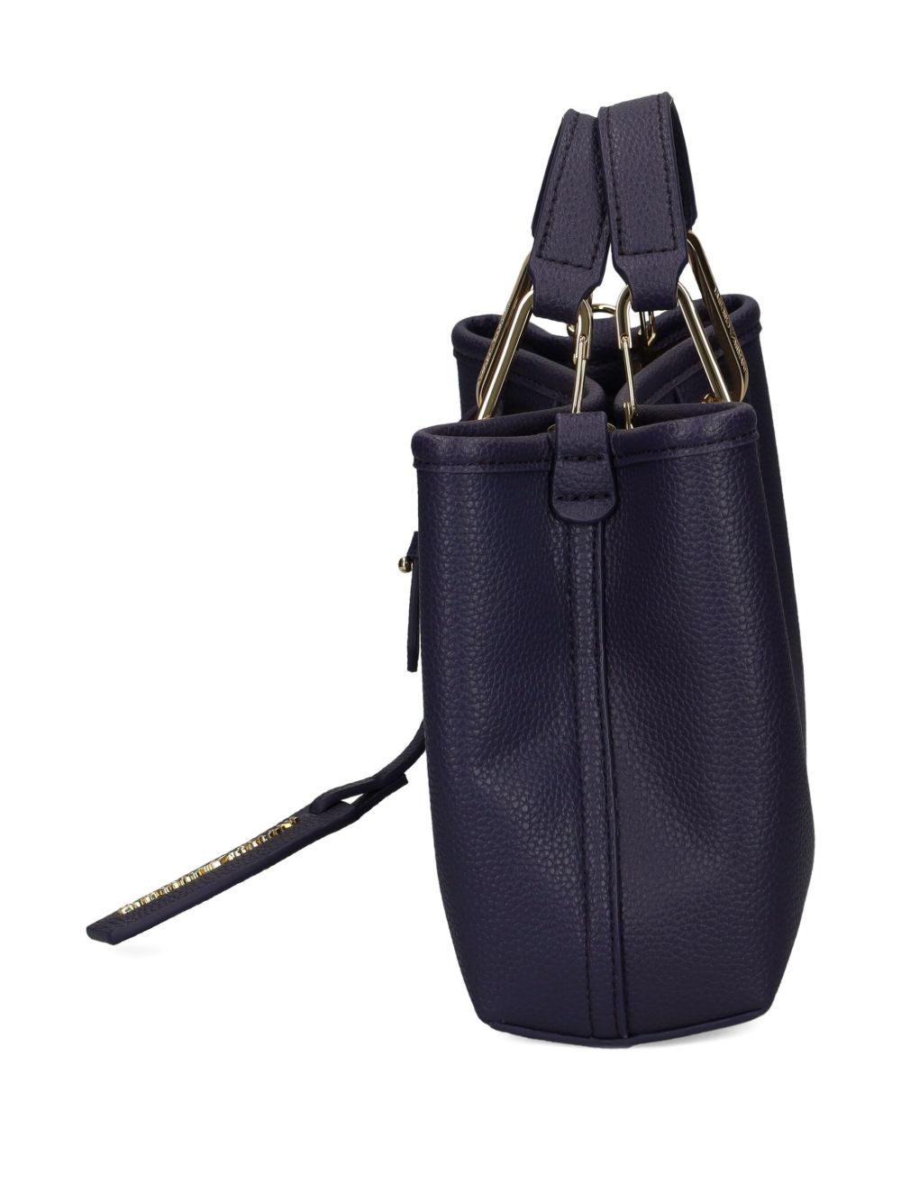 Emporio Armani MyEA XS Dark Blue Shopper Bag with Gold-Tone Hardware Blue
