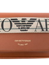 Emporio Armani Mini Shoulder Bag in Leather Brown