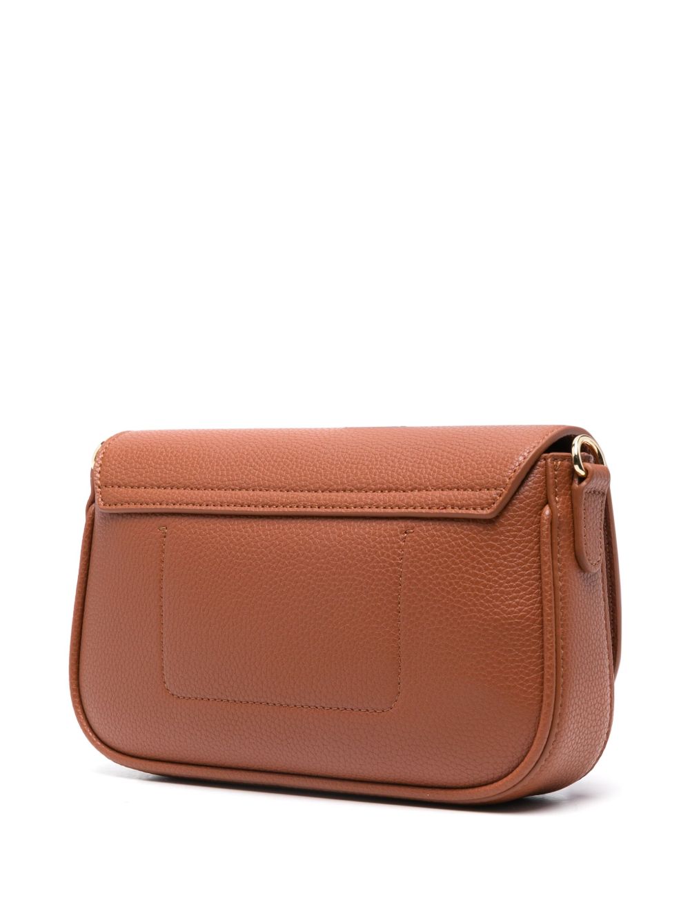 Emporio Armani Mini Shoulder Bag in Leather Brown