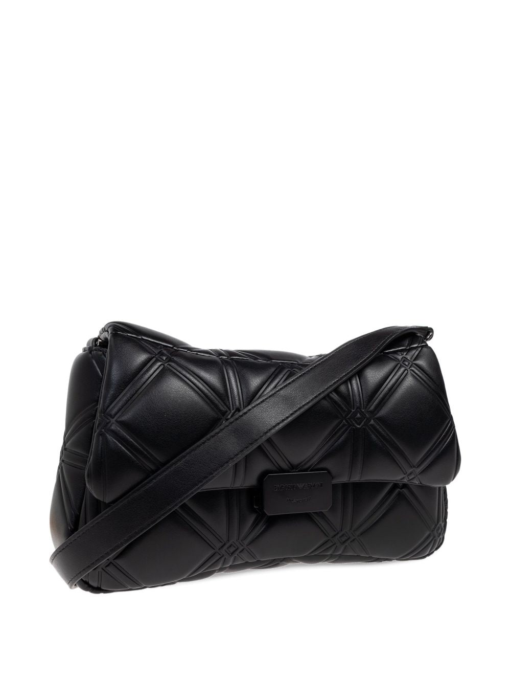 Emporio Armani Small Flap Shoulder Bag in Black Black