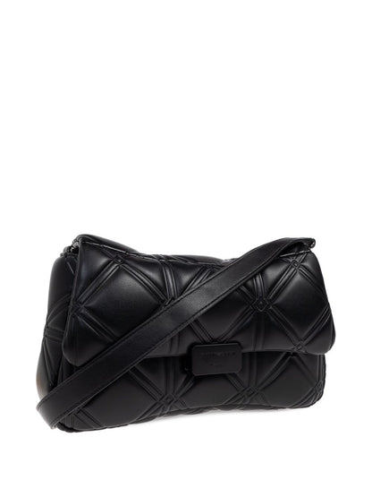 Emporio Armani Small Flap Shoulder Bag in Black Black