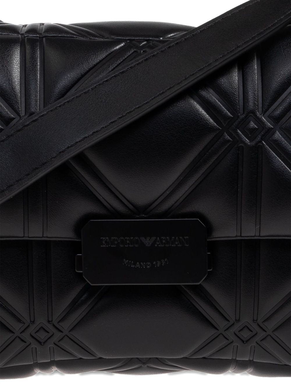 Emporio Armani Small Flap Shoulder Bag in Black Black
