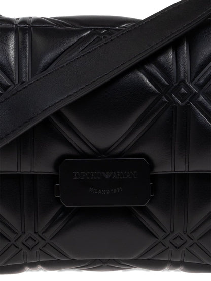 Emporio Armani Small Flap Shoulder Bag in Black Black