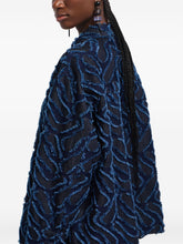 Emporio Armani Single-Breasted Cotton Jacket in Blue Blue