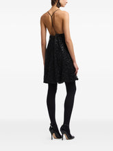 Emporio Armani Sequin-Embellished Backless Gown Black Black