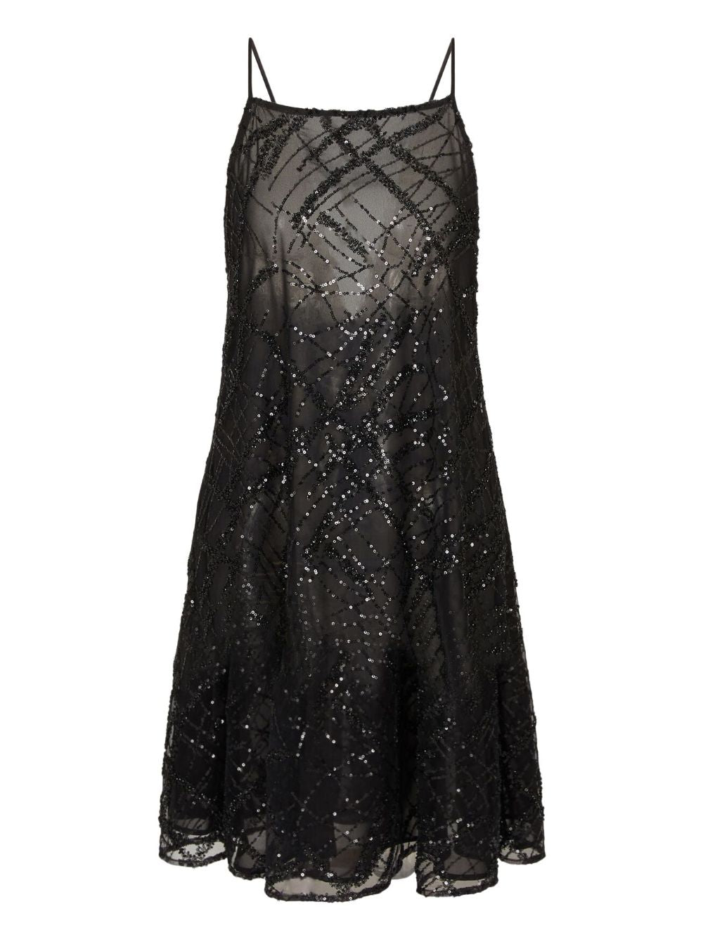 Emporio Armani Sequin-Embellished Backless Gown Black Black