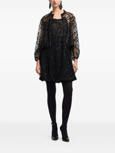 Emporio Armani Sequin Sheer Black Jacket Black