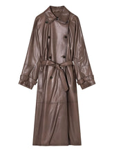 Emporio Armani Double-Breasted Belted Coat in Dove Grey Dove Grey