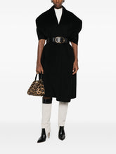 Elisabetta Franchi Wool Sleeveless Belted Coat Black Black