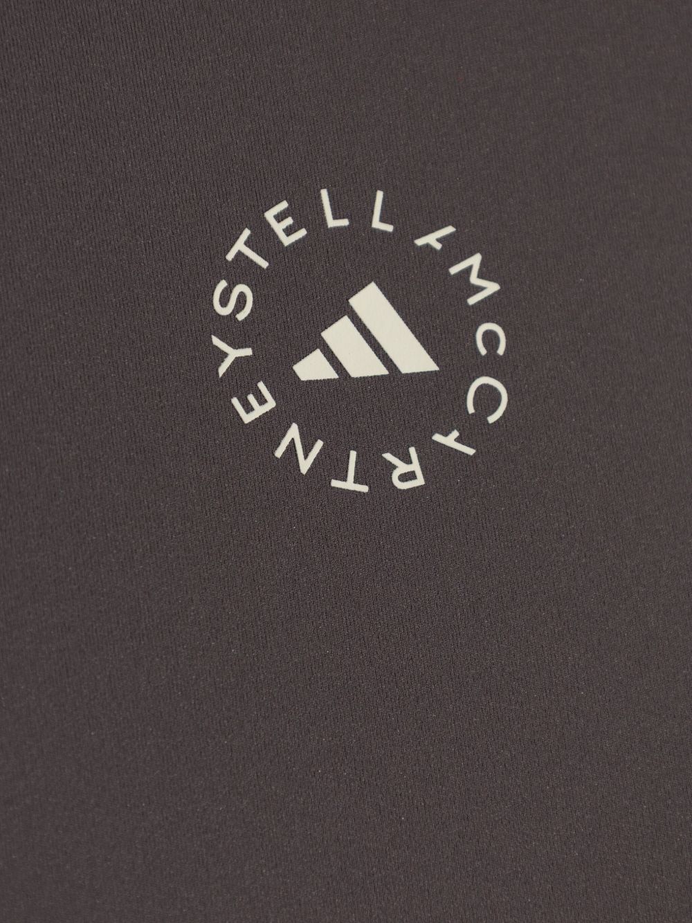 Adidas By Stella McCartney Taupe Grey Recycled Logo T-shirt Brown brown