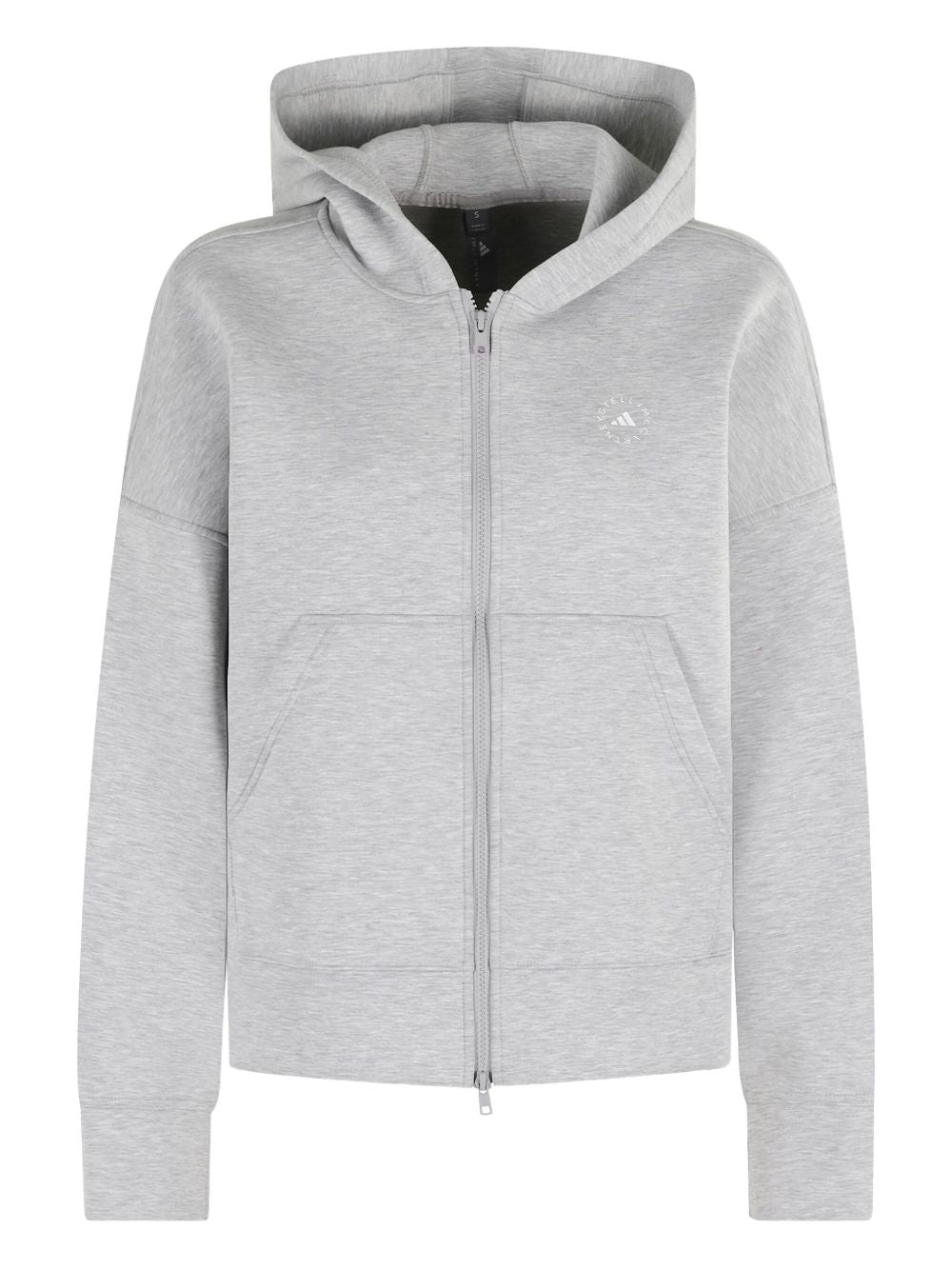 Adidas By Stella McCartney Grey Hooded Zip-Up Sweatshirt Grey