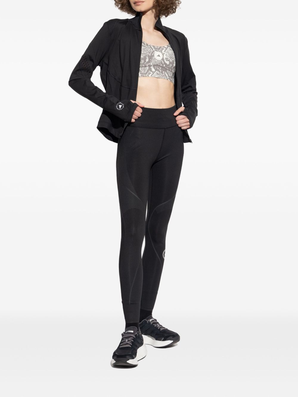 Adidas By Stella McCartney Printed Recycled Sports Bra Beige beige
