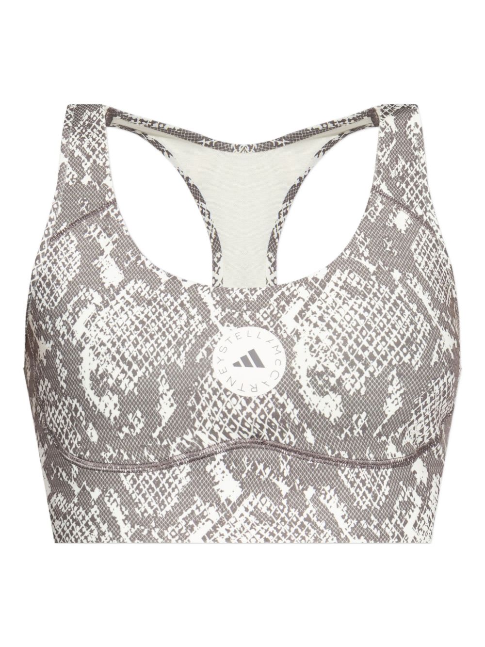 Adidas By Stella McCartney Printed Recycled Sports Bra Beige beige
